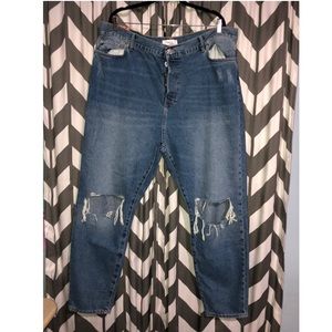 Forever 21+ Ripped Mom Jeans